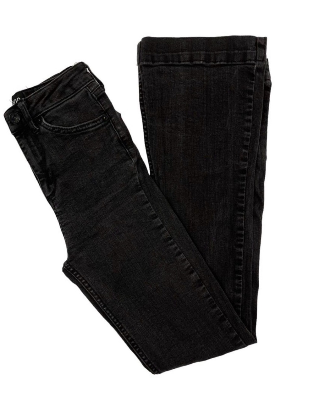 BDG Flare High Rise Jeans Black Charcoal Wash Urban Outfitters 25x32